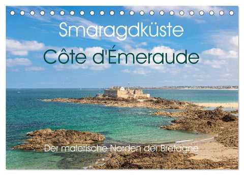 Smaragdküste Côte d'Émeraude. Der malerische Norden der Bretagne (Tischkalender 2027 DIN A5 quer), CALVENDO Monatskalender