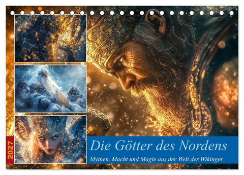 Die Götter des Nordens (Tischkalender 2027 DIN A5 quer), CALVENDO Monatskalender