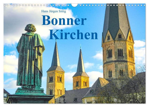 Bonner Kirchen (Wandkalender 2027 DIN A3 quer), CALVENDO Monatskalender