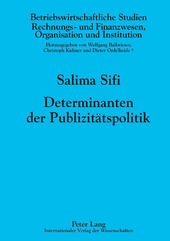 Determinanten der Publizitätspolitik
