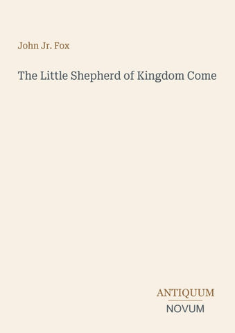 The Little Shepherd of Kingdom Come
