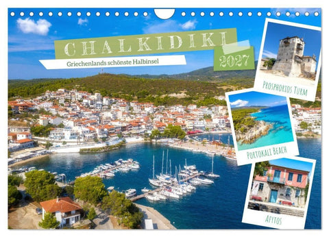 Chalkidiki - Griechenlands schönste Halbinsel (Wandkalender 2027 DIN A4 quer), CALVENDO Monatskalender