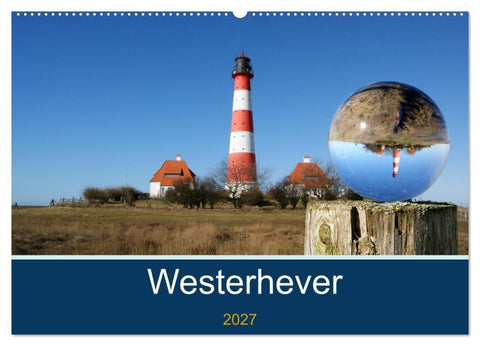 Westerhever (Wandkalender 2027 DIN A2 quer), CALVENDO Monatskalender