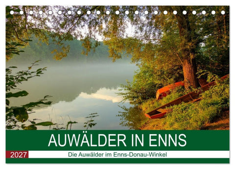 Auwälder bei Enns (Tischkalender 2027 DIN A5 quer), CALVENDO Monatskalender