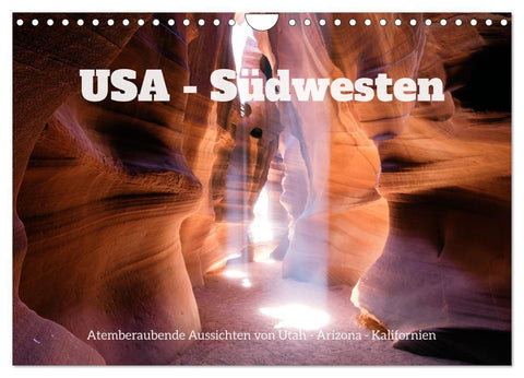 USA Südwesten - Atemberaubende Aussichten (Wandkalender 2027 DIN A4 quer), CALVENDO Monatskalender