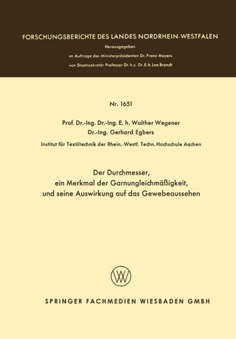 Der Durchmesser, ein Merkmal der Garnungleichmäßigkeit, und seine Auswirkung auf das Gewebeaussehen