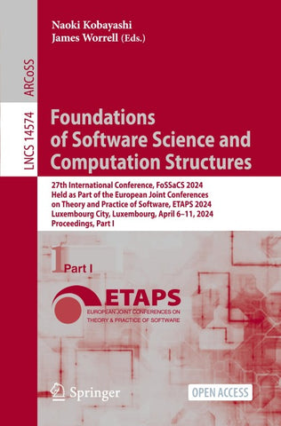Foundations of Software Science and Computation Structures