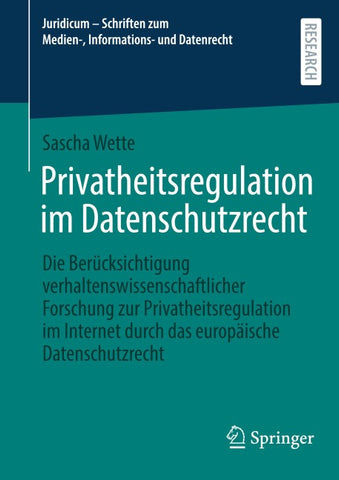 Privatheitsregulation im Datenschutzrecht