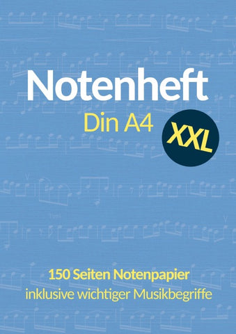 Notenheft DIN A4 XXL