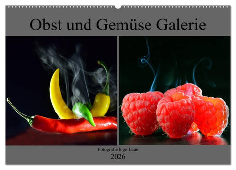 Obst und Gemüse Galerie (Wandkalender 2026 DIN A2 quer), CALVENDO Monatskalender