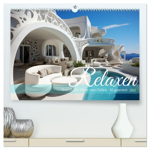 Relaxen (hochwertiger Premium Wandkalender 2027 DIN A2 quer), Kunstdruck in Hochglanz