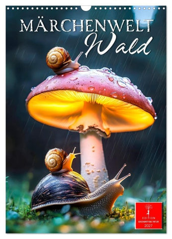 Märchenwelt Wald (Wandkalender 2027 DIN A3 hoch), CALVENDO Monatskalender
