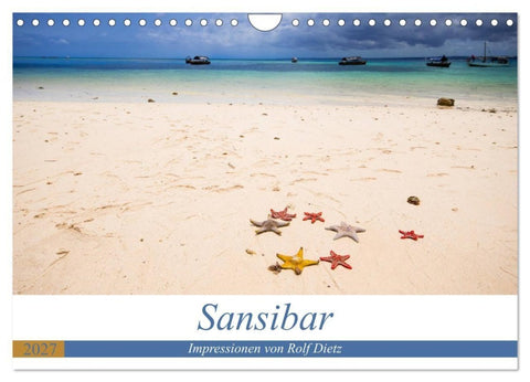 Sansibar - Impressionen von Rolf Dietz (Wandkalender 2027 DIN A4 quer), CALVENDO Monatskalender