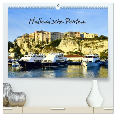 Italienische Perlen (hochwertiger Premium Wandkalender 2027 DIN A2 quer), Kunstdruck in Hochglanz