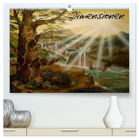 Dimensionen (hochwertiger Premium Wandkalender 2027 DIN A2 quer), Kunstdruck in Hochglanz