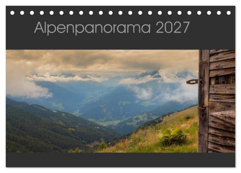 Alpenpanorama 2027 (Tischkalender 2027 DIN A5 quer), CALVENDO Monatskalender