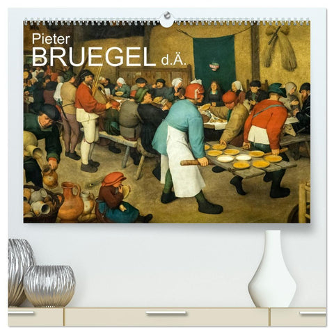 Pieter Bruegel d.Ä. (hochwertiger Premium Wandkalender 2027 DIN A2 quer), Kunstdruck in Hochglanz
