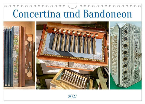 Concertina und Bandoneon (Wandkalender 2027 DIN A4 quer), CALVENDO Monatskalender