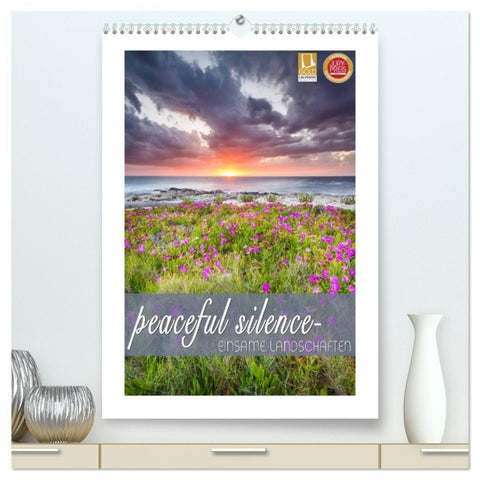 peaceful silence - einsame Landschaften (hochwertiger Premium Wandkalender 2027 DIN A2 hoch), Kunstdruck in Hochglanz