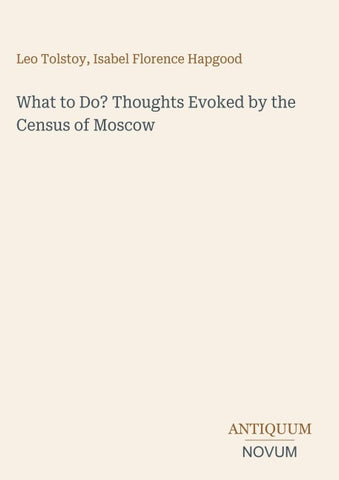 What to Do? Thoughts Evoked by the Census of Moscow