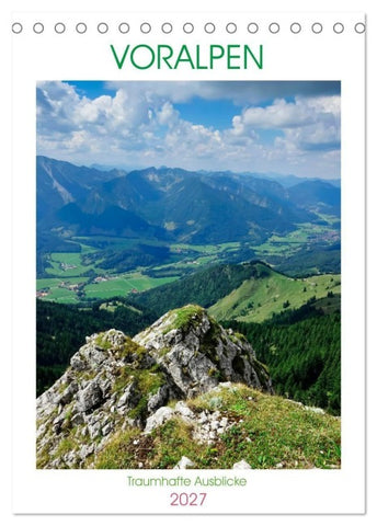 Voralpen (Tischkalender 2027 DIN A5 hoch), CALVENDO Monatskalender