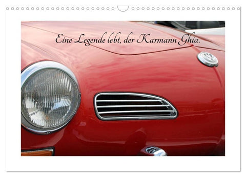 Eine Legende lebt, der Karmann-Ghia (Wandkalender 2027 DIN A3 quer), CALVENDO Monatskalender