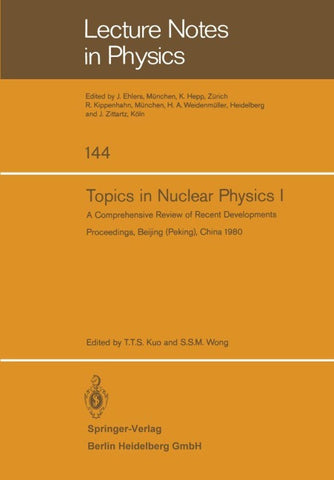 Topics in Nuclear Physics I