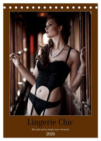Lingerie Chic (Calendrier de bureau 2026 DIN A5 horizontal), CALVENDO calendrier mensuel