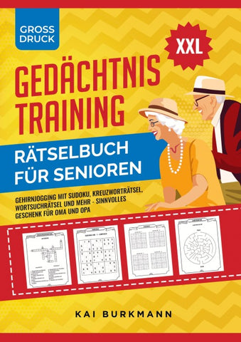 XXL Gedächtnistraining Rätselbuch für Senioren
