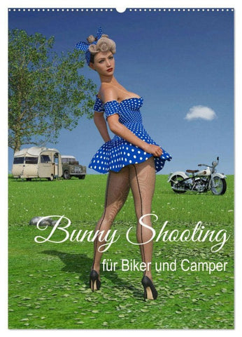Bunny Shooting (Wandkalender 2026 DIN A2 hoch), CALVENDO Monatskalender
