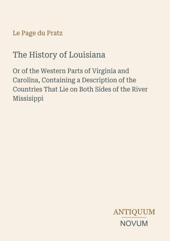 The History of Louisiana