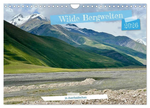 Wilde Bergwelten in Aserbaidschan (Wandkalender 2026 DIN A4 quer), CALVENDO Monatskalender
