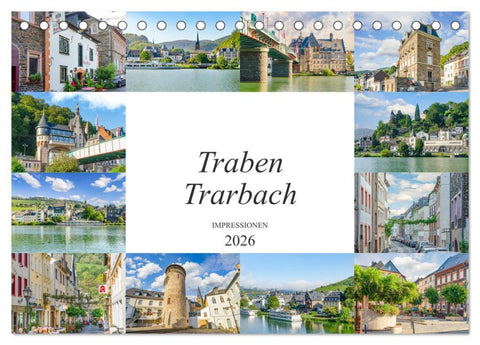 Traben Trarbach Impressionen (Tischkalender 2026 DIN A5 quer), CALVENDO Monatskalender