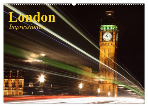 London • Impressionen (Wandkalender 2027 DIN A2 quer), CALVENDO Monatskalender