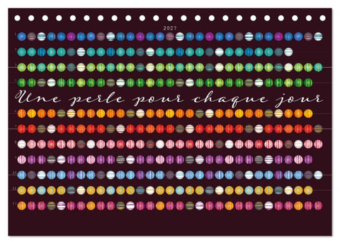Une perle pour chaque jour (Calendrier de bureau 2027 DIN A5 vertical), CALVENDO calendrier mensuel