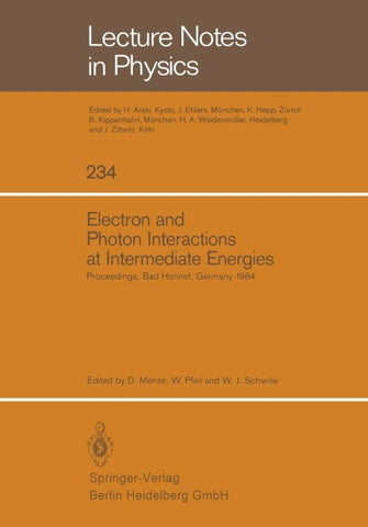 Electron and Photon Interactions at Intermediate Energies