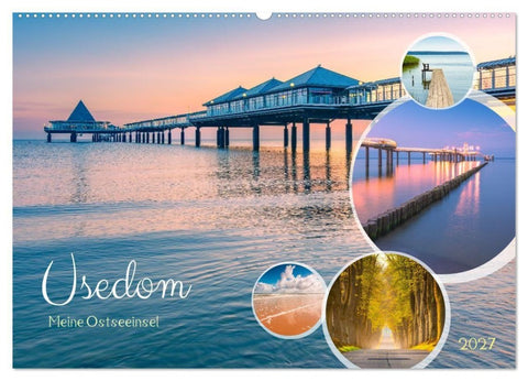 Usedom - Meine Ostseeinsel (Wandkalender 2027 DIN A2 quer), CALVENDO Monatskalender