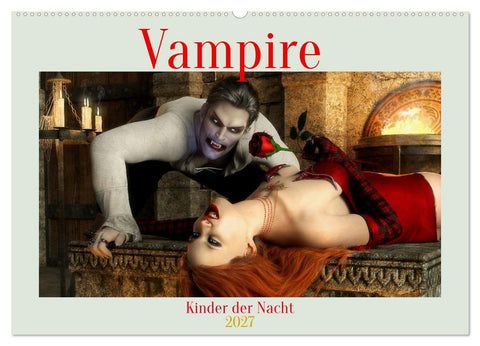 Vampire - Kinder der Nacht (Wandkalender 2027 DIN A2 quer), CALVENDO Monatskalender