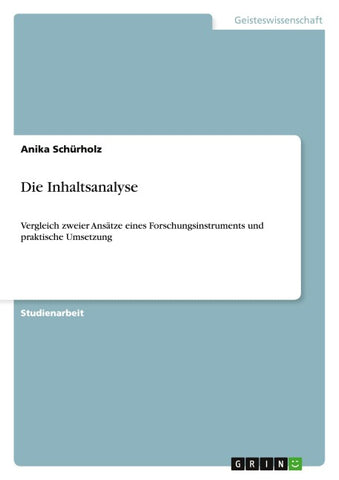 Die Inhaltsanalyse