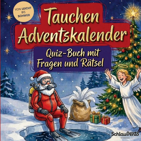 Tauchen-Adventskalender: Quiz-Buch mit Fragen und Rätsel