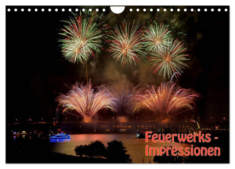 Feuerwerks - Impressionen (Wandkalender 2026 DIN A4 quer), CALVENDO Monatskalender