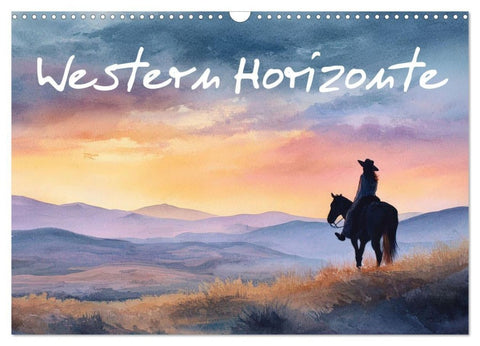 Western Horizonte (Wandkalender 2027 DIN A3 quer), CALVENDO Monatskalender