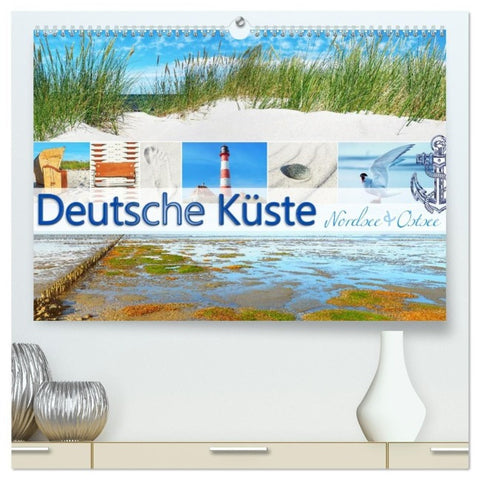 Deutsche Küste - Nordsee und Ostsee (hochwertiger Premium Wandkalender 2027 DIN A2 quer), Kunstdruck in Hochglanz