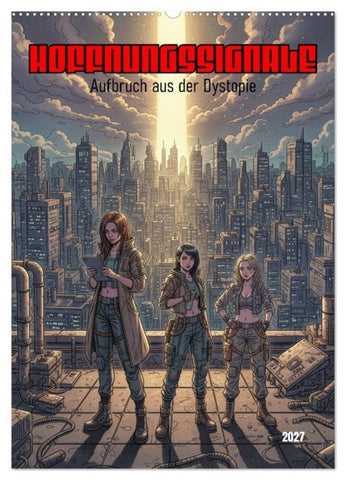 Hoffnungssignale, Aufbruch aus der Dystopie (Wandkalender 2027 DIN A2 hoch), CALVENDO Monatskalender