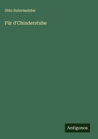 Für d'Chinderstube