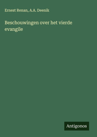 Beschouwingen over het vierde evangile