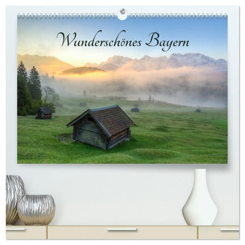 Wunderschönes Bayern (hochwertiger Premium Wandkalender 2027 DIN A2 quer), Kunstdruck in Hochglanz