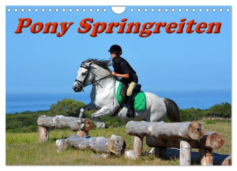 Pony Springreiten (Wandkalender 2027 DIN A4 quer), CALVENDO Monatskalender