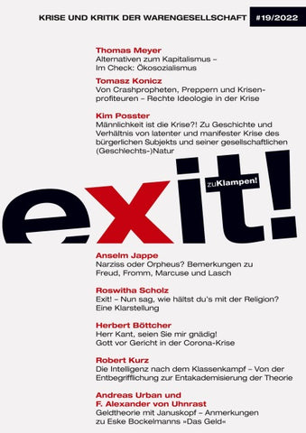 Exit! Krise und Kritik der Warengesellschaft
