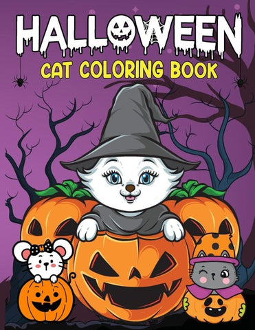Halloween Cat Coloring Book